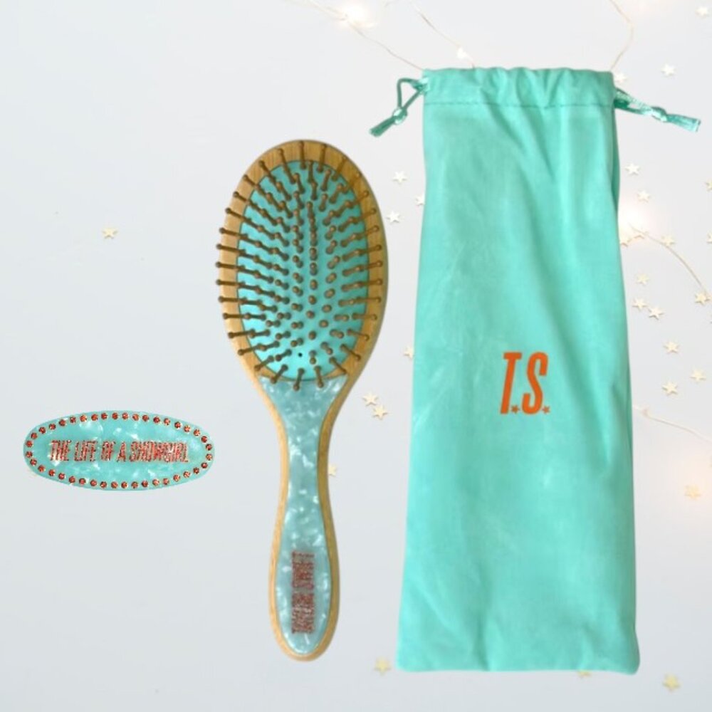 Taylor Swift Pearlescent Hair Brush & Barrette Gift Set The Life of a Showgirl